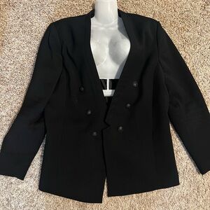 H&M Black Double-Breasted Blazer